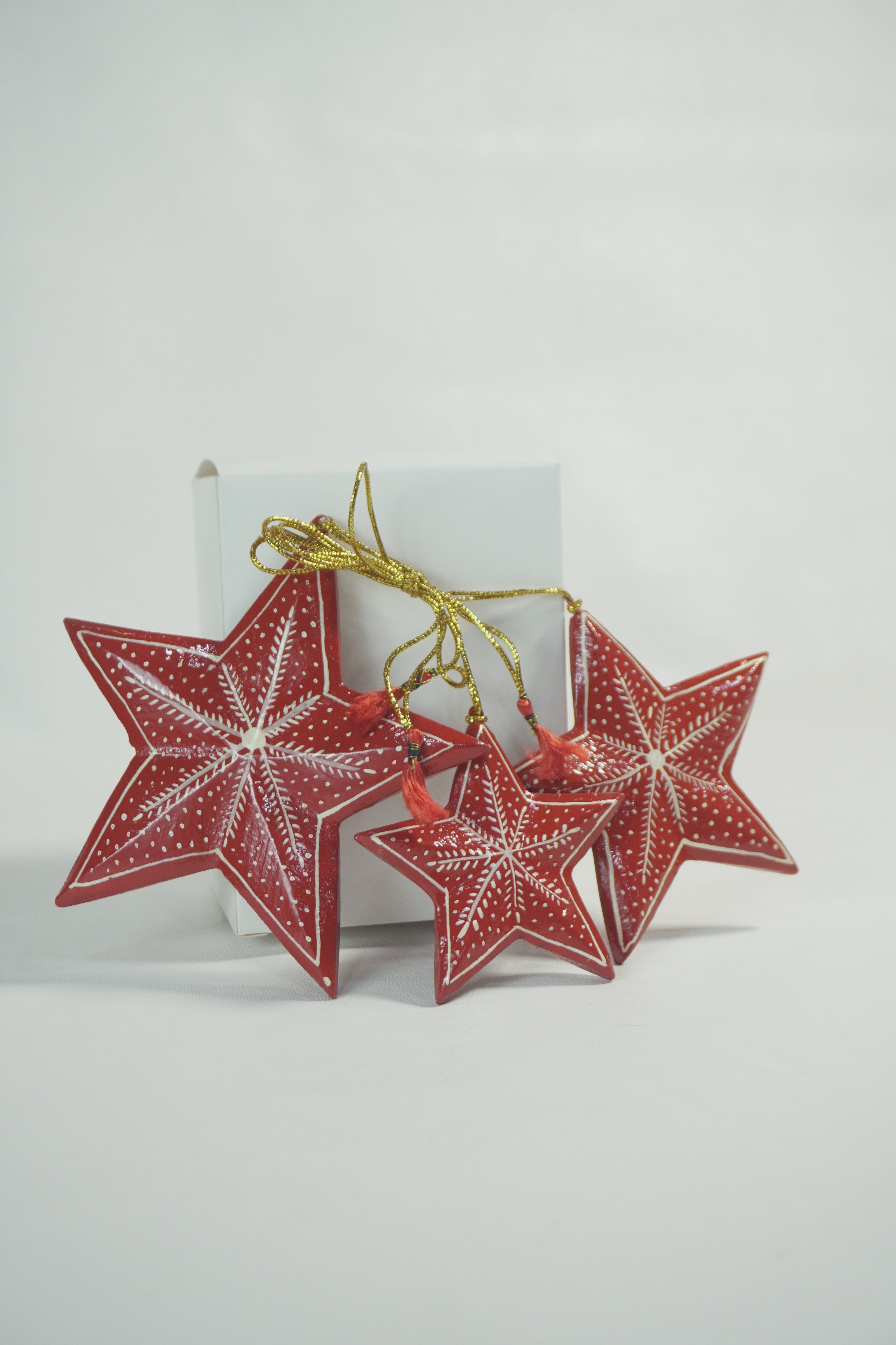 Paper Mache Christmas Ornaments | Festive Hanging Pendant Kit with Tools | DIY Home Decor Craft (Snowman Santa) | Pack of Three - KaarKash